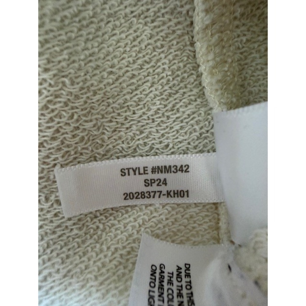 Madewell Beige Terry Relaxed Raglan-Sleeve Sweatshirt Hoodie NM342 Size M - Picture 5 of 6